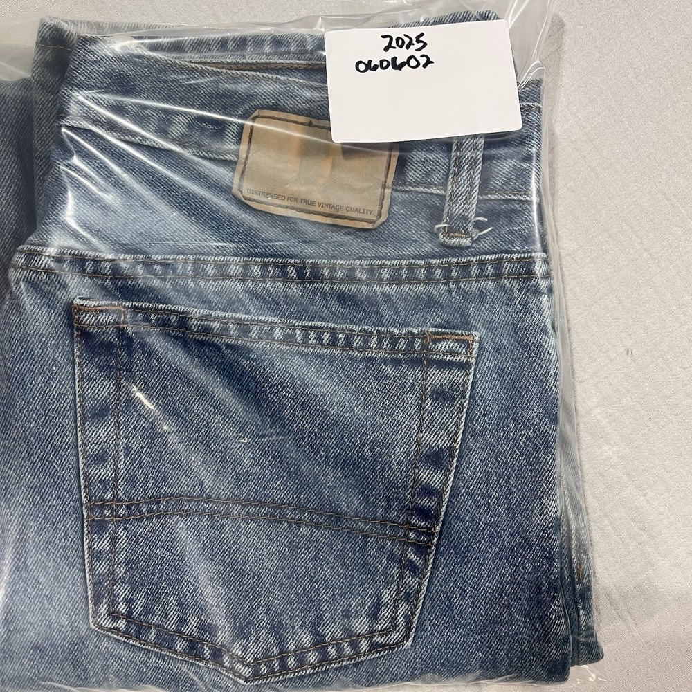 Y2K Urban Pipeline Jeans 34x34 (32x33) Men 2000s 00s Baggy Wide Relaxed Straight - Picture 13 of 13
